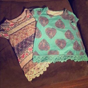 2- size 4T girls shirt.